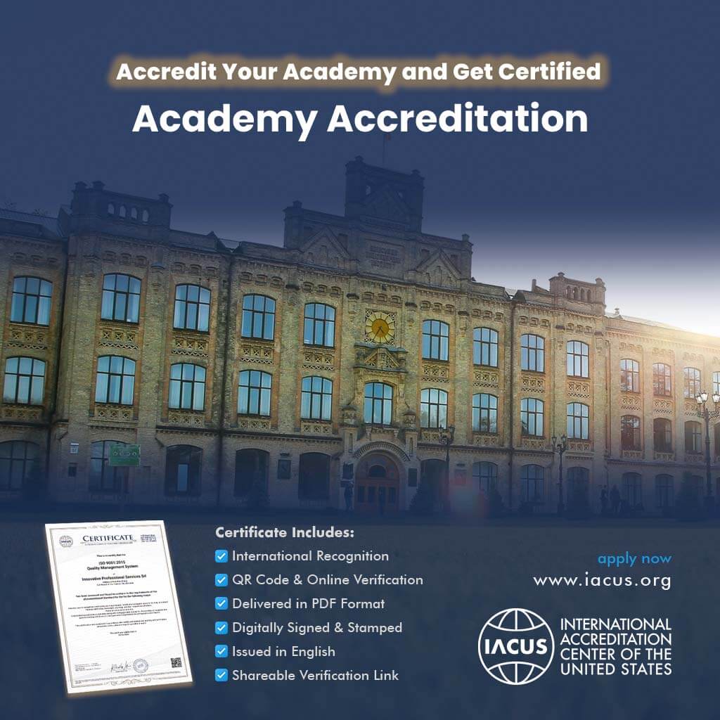 Academy Accreditation and Certificate