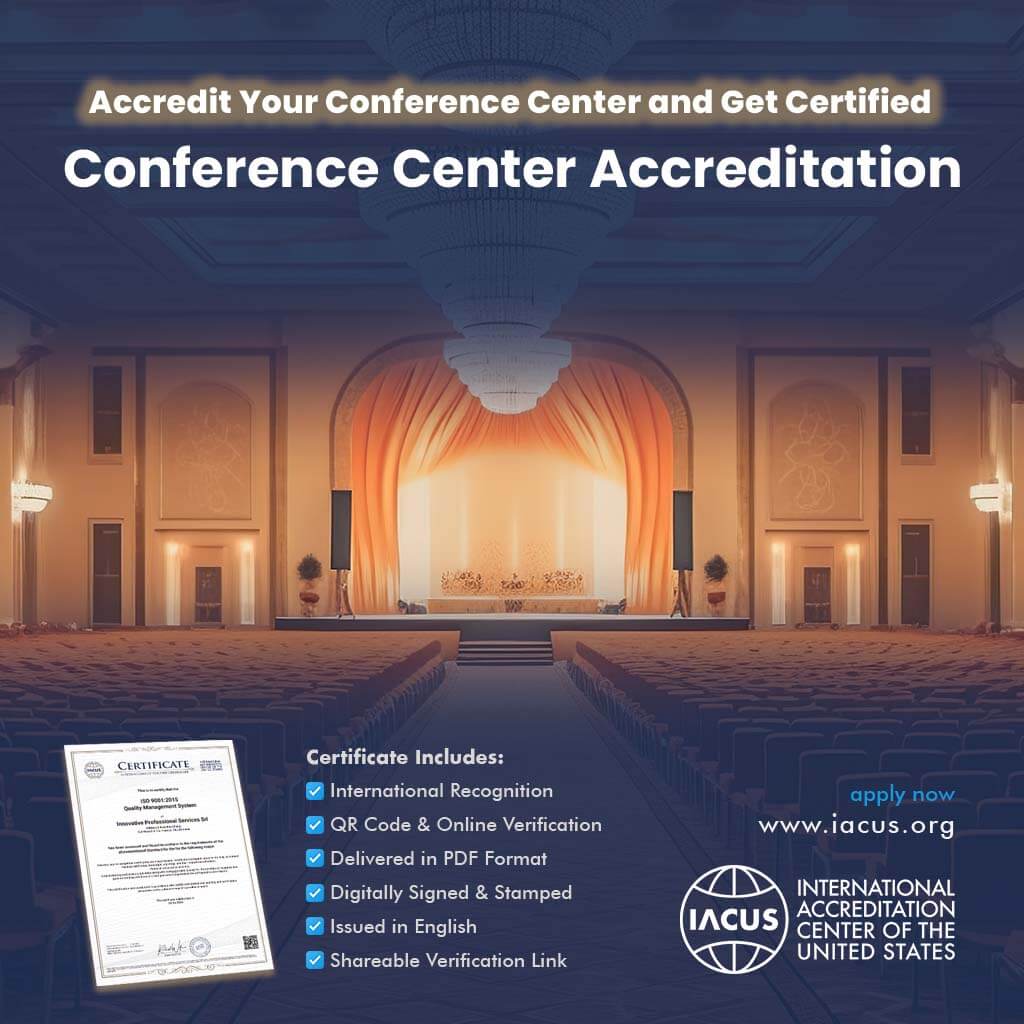 Conference Center Accreditation and Certificate