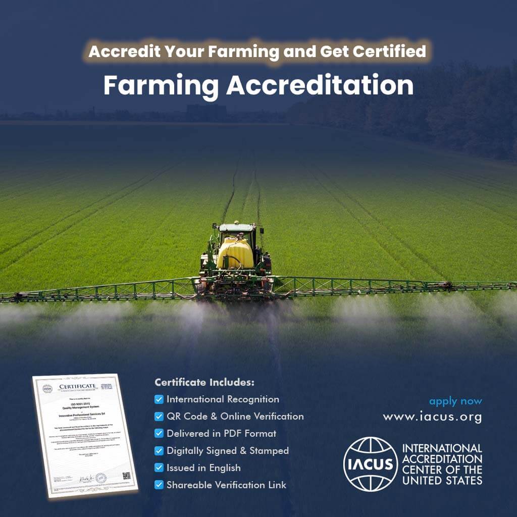 Farming Accreditation and Certificate