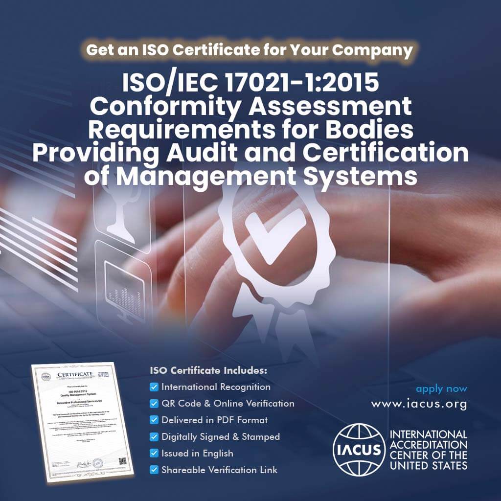 ISO/IEC 17021-1:2015 — Conformity Assessment — Requirements for Bodies Providing Audit and Certification of Management Systems