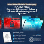 ISO/IEC 27701:2019 Personal Data and Privacy Information Management System Certification