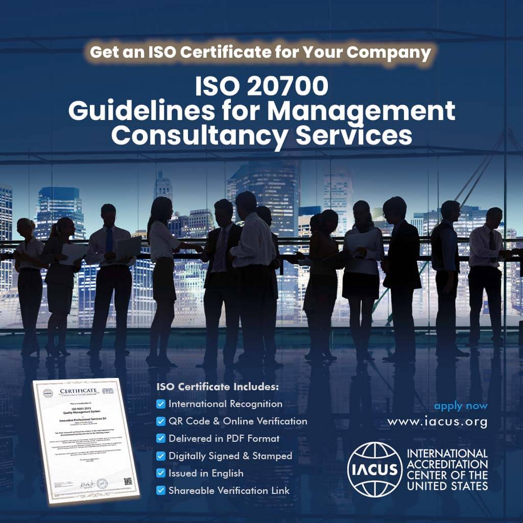 ISO 20700:2017 Guidelines for Management Consultancy Services Certification