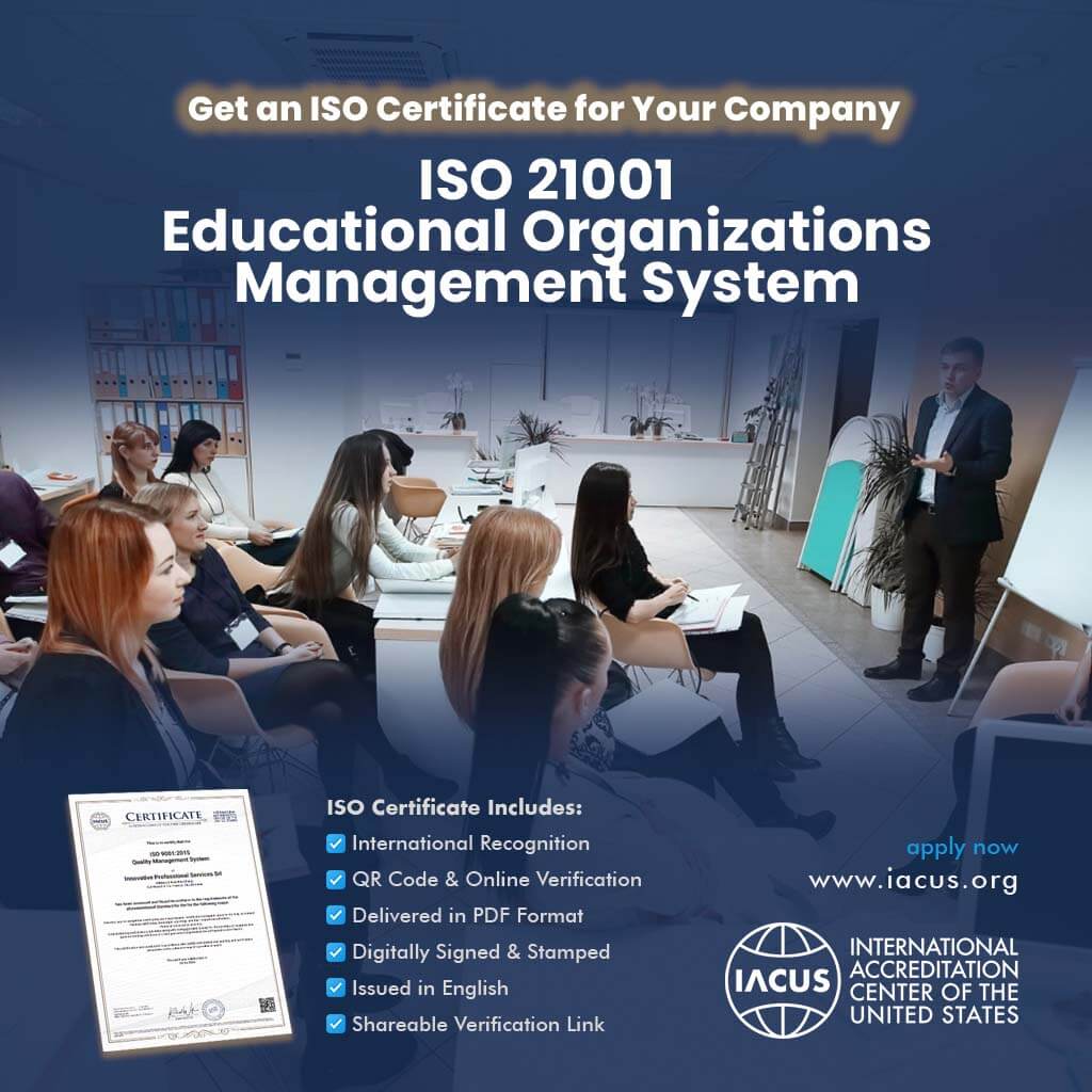 ISO 21001:2025 Educational Organizations Management System Certification