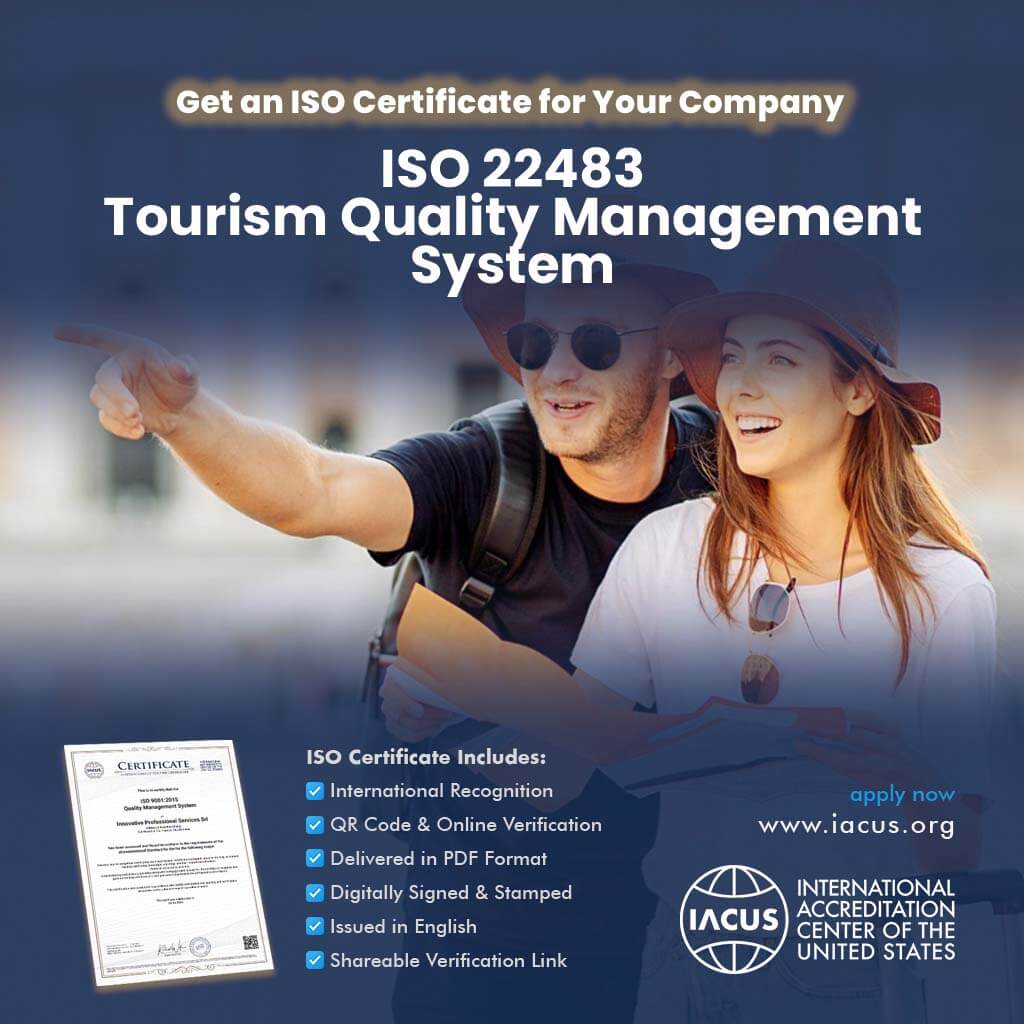 ISO 22483:2020 Tourism Quality Management System Certification