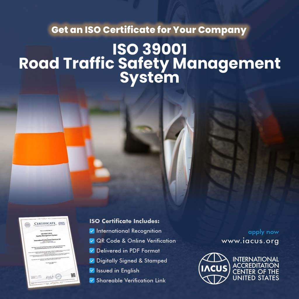 ISO 39001:2012 Road Traffic Safety Management System Certification