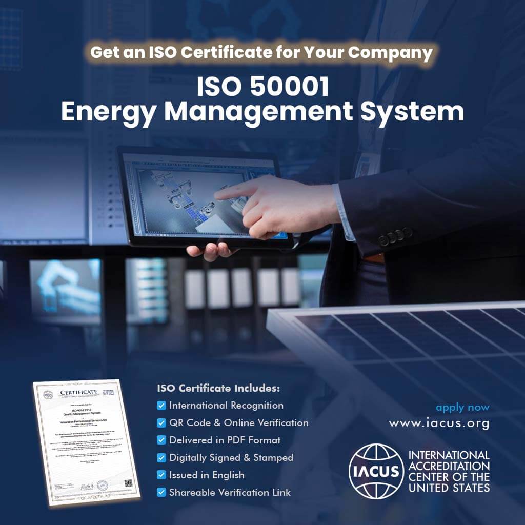 ISO 50001:2018 Energy Management System Certification