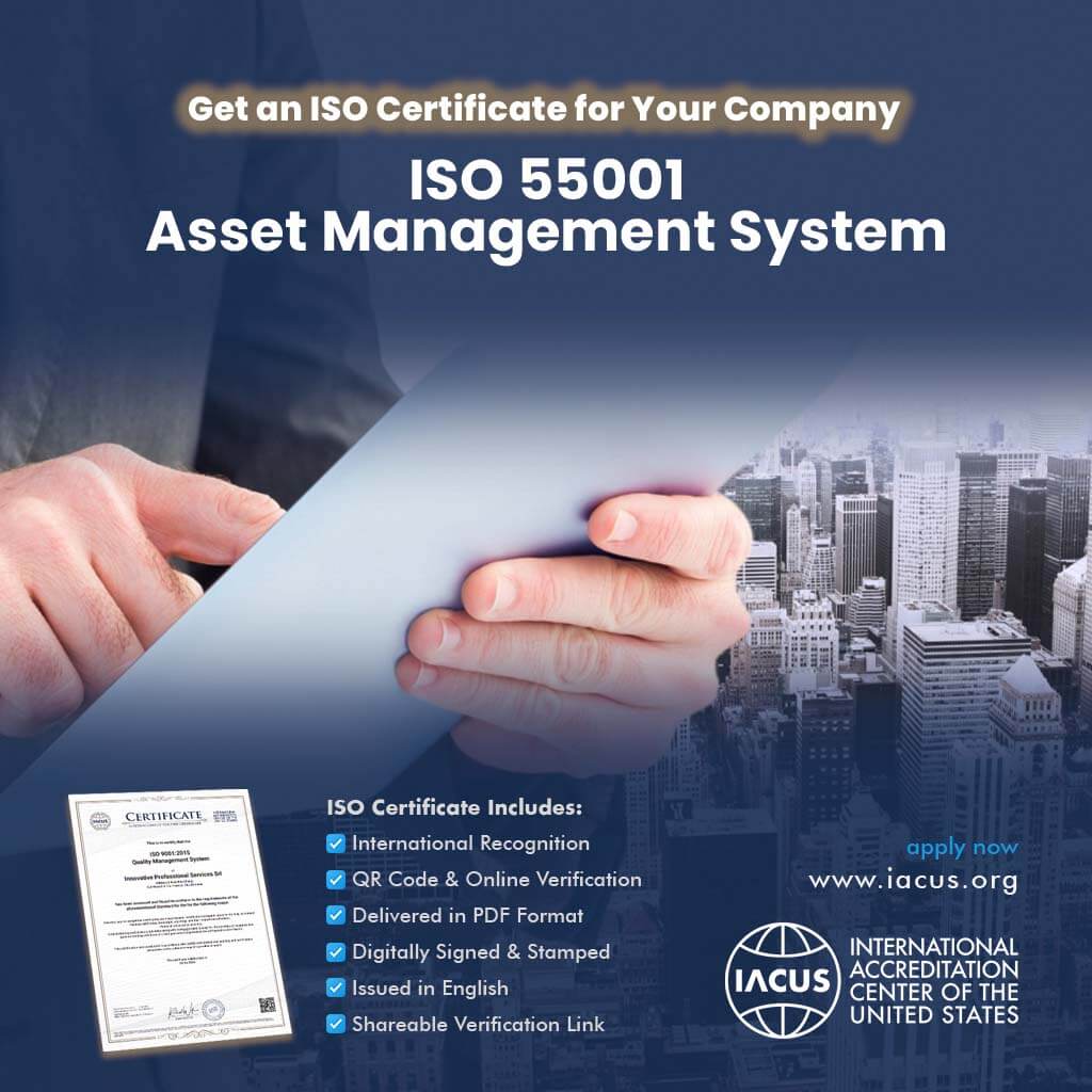 ISO 55001:2024 Asset Management System Certification