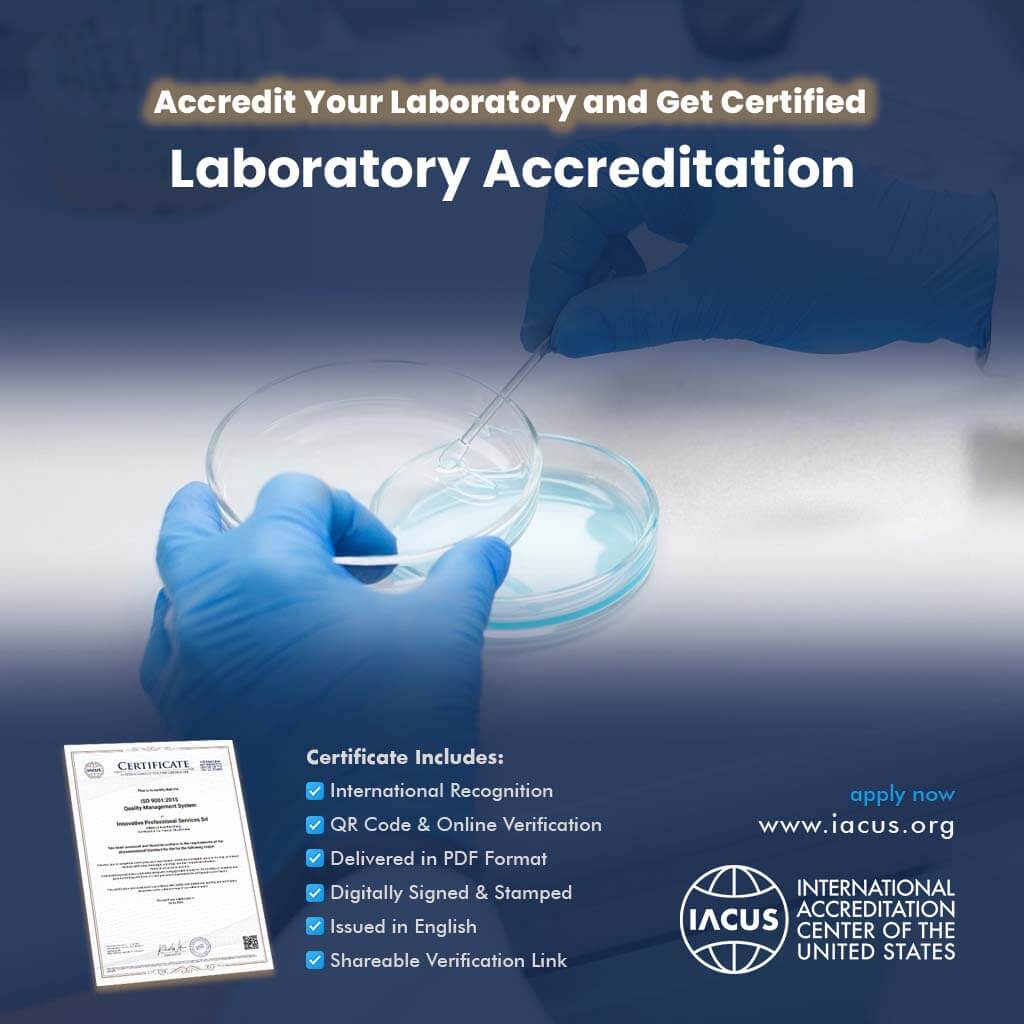 Laboratory Accreditation and Certificate