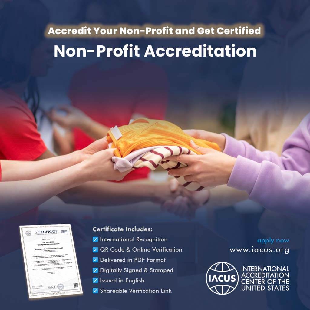 Non-Profit Accreditation and Certificate