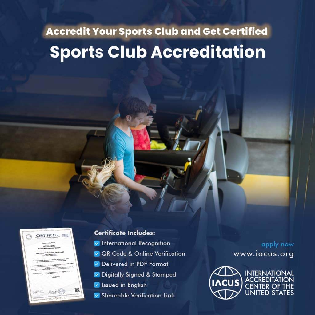 Sports Club Accreditation and Certificate