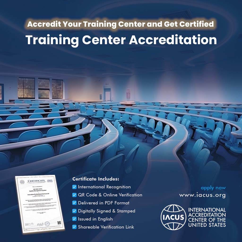 Training Center Accreditation and Certificate