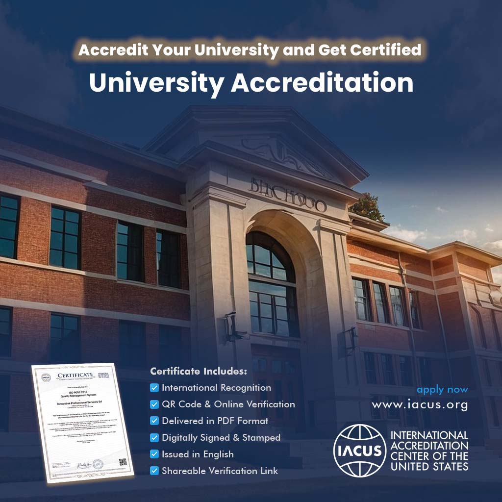 University Accreditation and Certificate