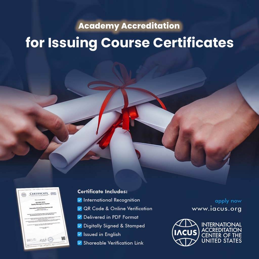 Academy Accreditation for Issuing Course Certificates