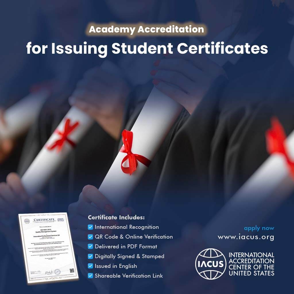Academy Accreditation for Issuing Student Certificates