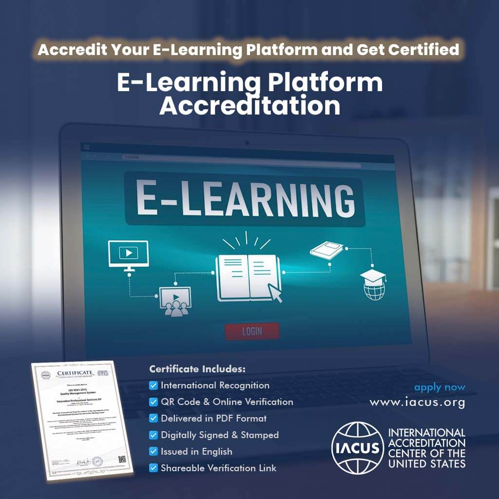 Elearning Module Certificate E-Learning Platform Accreditation and Certificate– IACUS