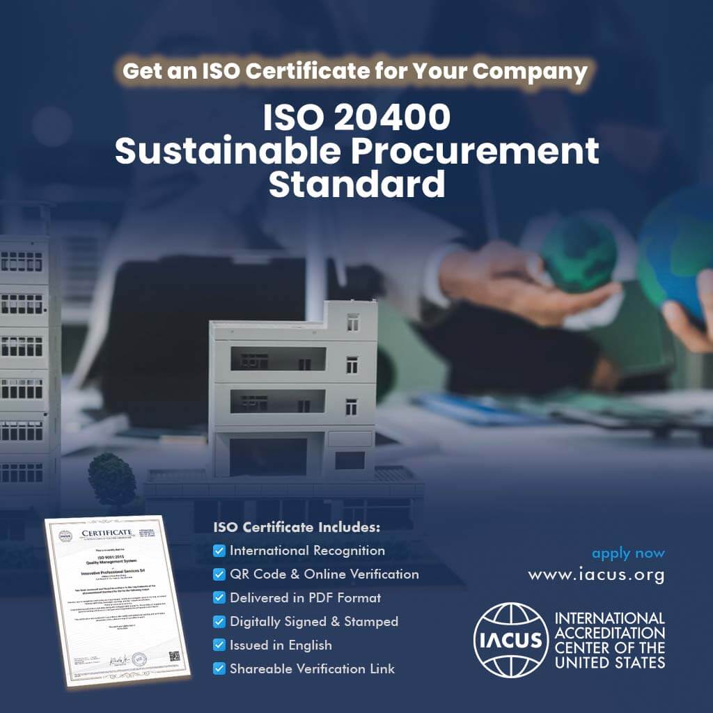 ISO 20400:2017 Sustainable Procurement Standard Certification