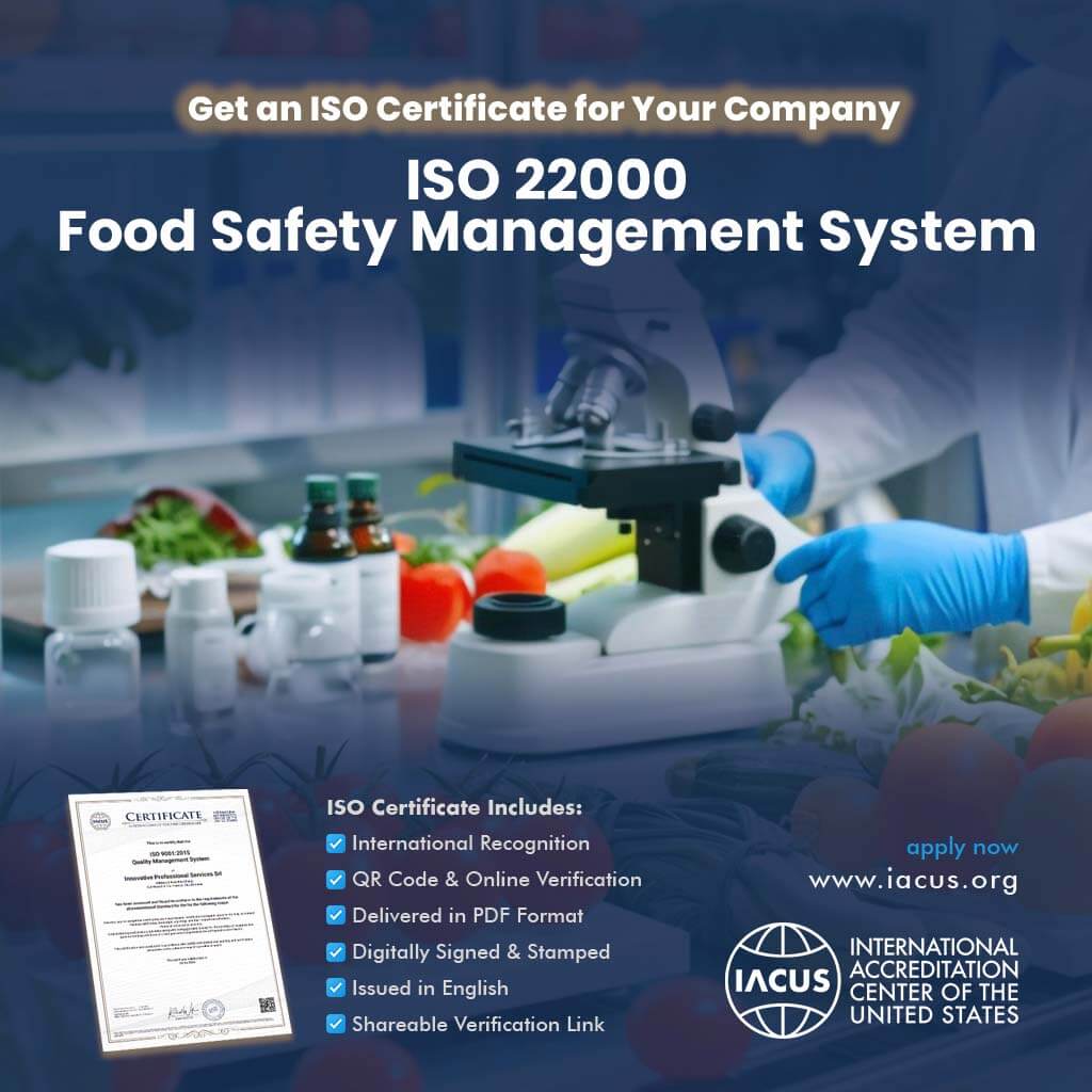ISO 22000:2018 Food Safety Management System Certification